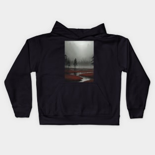 Landscape of the Bogs of Berez Kids Hoodie